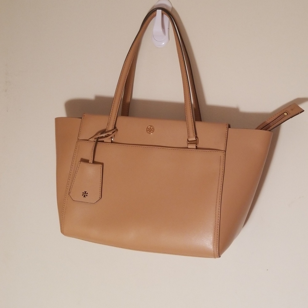 Tory Burch Parker Sl Learher Tote Cardamon/Navy